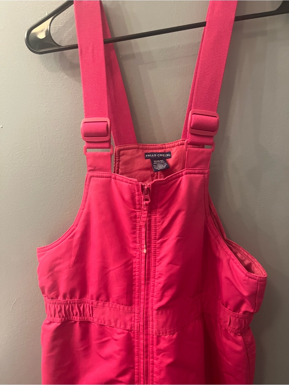 Falls Creek Kid's Bright Pink Snow Bib Overalls